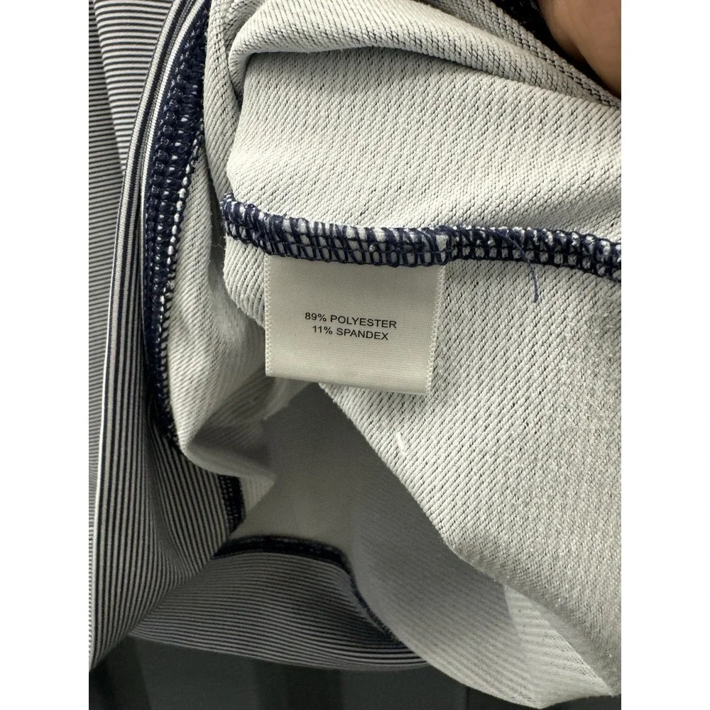 Peter Millar Pullover Mens Size XL‎ Crown Perth Performance 1/4 Zip Blue Striped